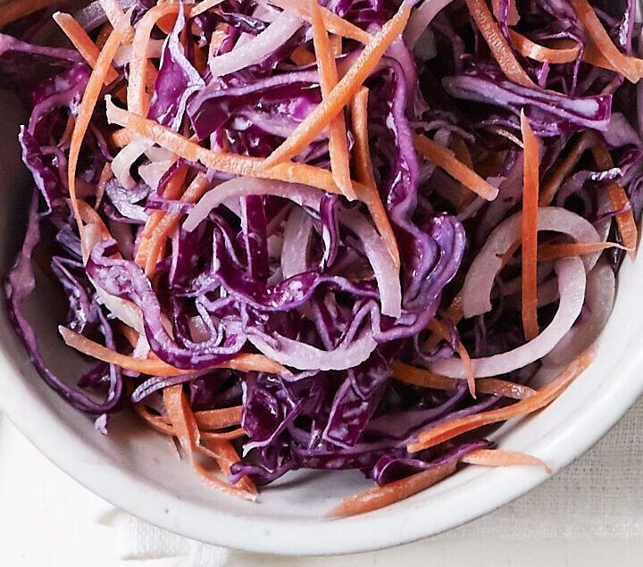 https://www.pontalo.net - Coleslaw with tahini yogurt dressing