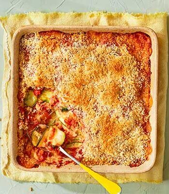 https://www.pontalo.net - Baked courgette & tomato gratin