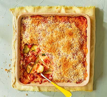 https://www.pontalo.net - Baked courgette & tomato gratin