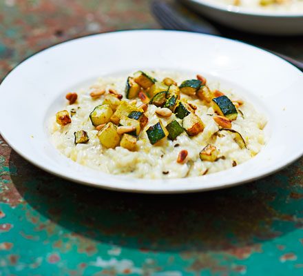 https://www.pontalo.net - Creamy courgette risotto