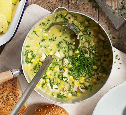 https://www.pontalo.net - Creamy chicken & sweetcorn soup