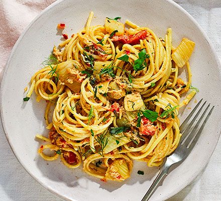 https://www.pontalo.net - Fennel & seafood linguine