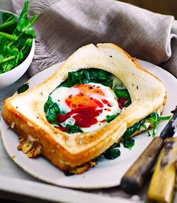 https://www.pontalo.net - Fried egg Florentine toastie