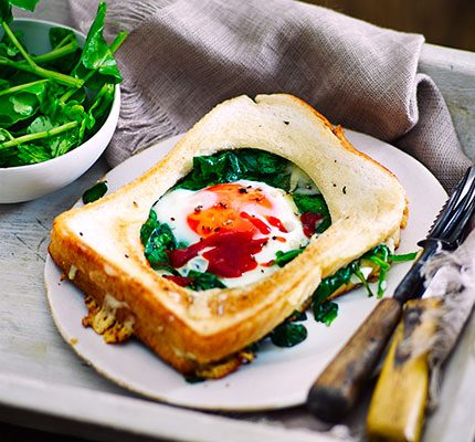 https://www.pontalo.net - Fried egg Florentine toastie