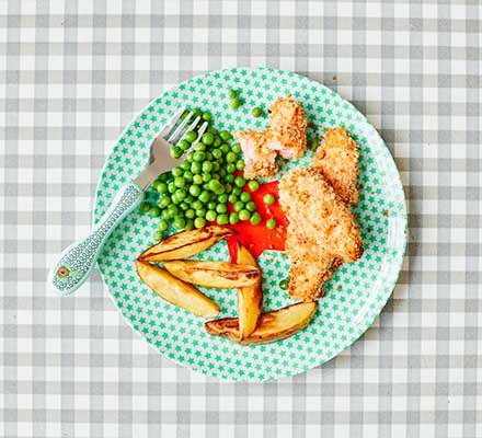 https://www.pontalo.net - Toddler recipe: Salmon fish fingers with chunky chips