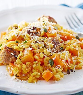 https://www.pontalo.net - Sausage & squash risotto