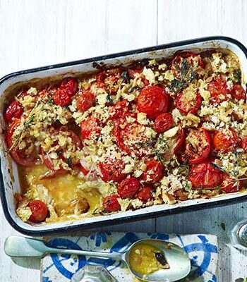 https://www.pontalo.net - Crunchy baked tomato & onion gratin