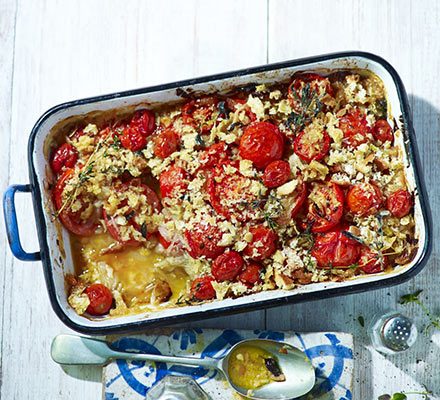 https://www.pontalo.net - Crunchy baked tomato & onion gratin