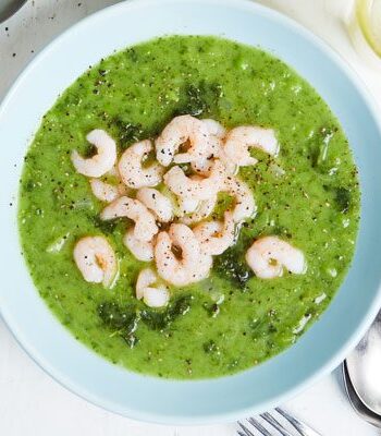 https://www.pontalo.net - Green chowder with prawns