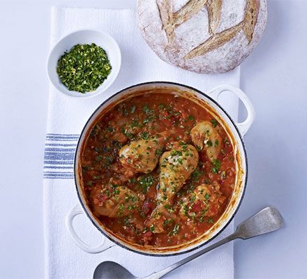 https://www.pontalo.net - Chicken & lentil stew with gremolata