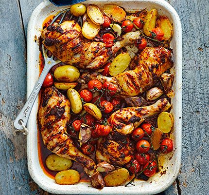 https://www.pontalo.net - Harissa chicken traybake