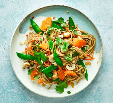 https://www.pontalo.net - Noodle salad with sesame dressing