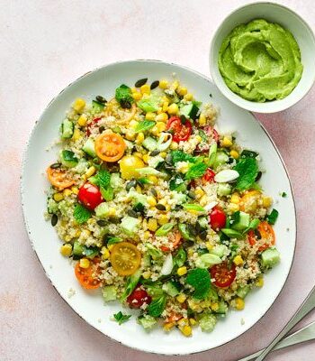 https://www.pontalo.net - Quinoa salad with avocado mayo