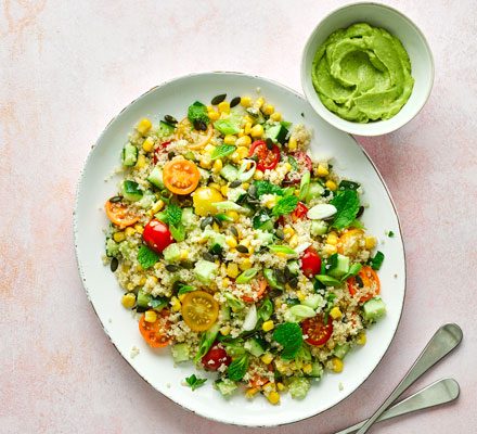 https://www.pontalo.net - Quinoa salad with avocado mayo