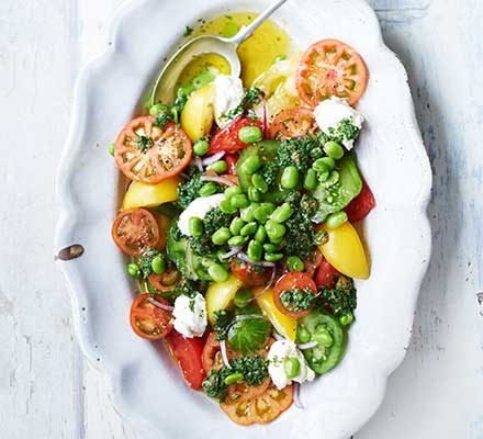 https://www.pontalo.net - Tomato salad with ricotta