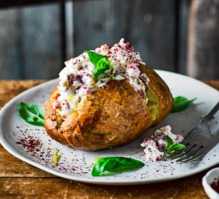 https://www.pontalo.net - Jacket potato with whipped feta & sumac