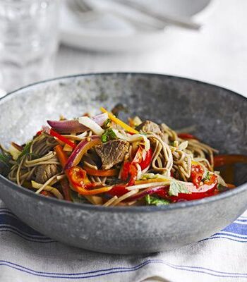 https://www.pontalo.net - Lamb with buckwheat noodles & tomato dressing