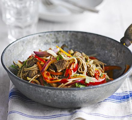 https://www.pontalo.net - Lamb with buckwheat noodles & tomato dressing