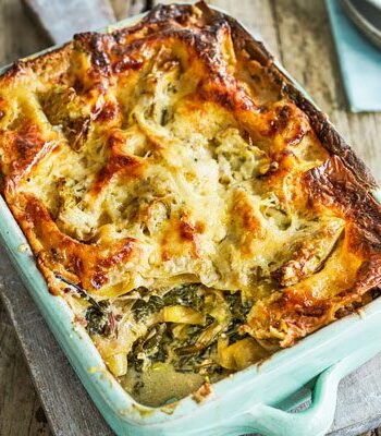 https://www.pontalo.net - Leek & greens lasagne