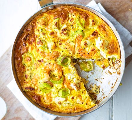 https://www.pontalo.net - Prawn & leek frittata