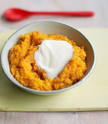 https://www.pontalo.net - Weaning recipe: Lentil & sweet potato purée