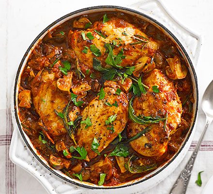 https://www.pontalo.net - Lighter chicken cacciatore