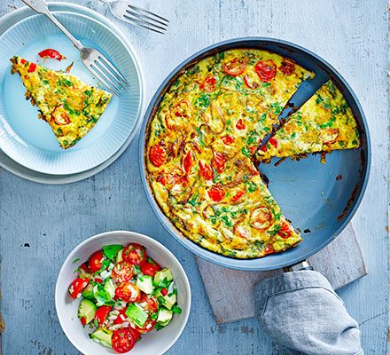 https://www.pontalo.net - Masala frittata with avocado salsa