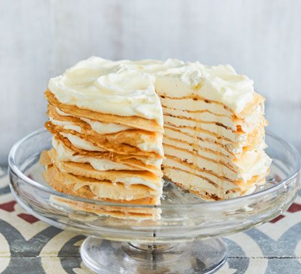 https://www.pontalo.net - Lemon drizzle mille crêpe cake