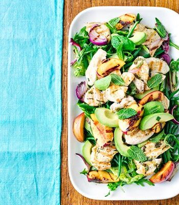 https://www.pontalo.net - Minty griddled chicken & peach salad