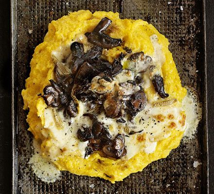 https://www.pontalo.net - Creamy polenta & mushroom ragout