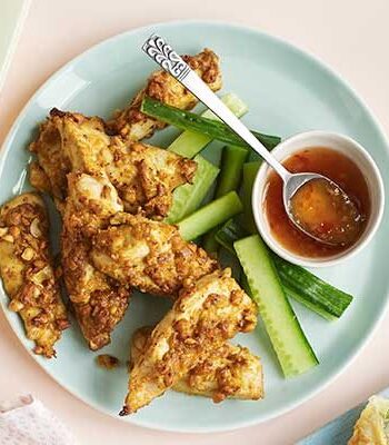 https://www.pontalo.net - Nutty chicken satay strips