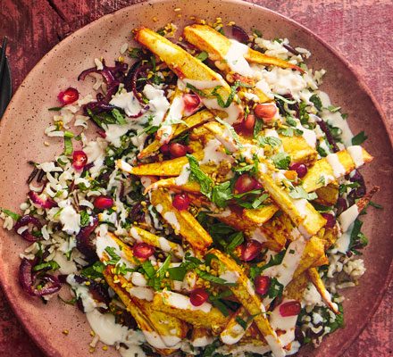 https://www.pontalo.net - Sesame parsnip & wild rice tabbouleh