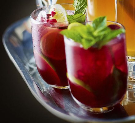 https://www.pontalo.net - Pomegranate mojito mocktail