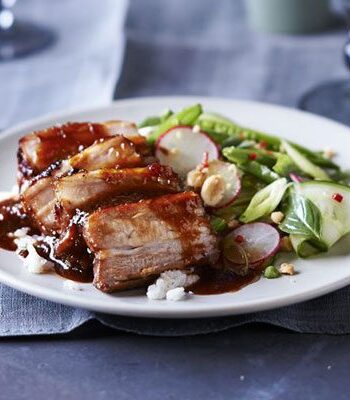 https://www.pontalo.net - Sticky pork belly with Vietnamese-style salad & smashed peanuts