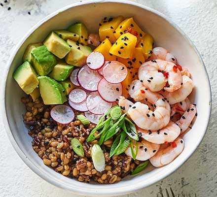 https://www.pontalo.net - Prawn & grain poke bowls