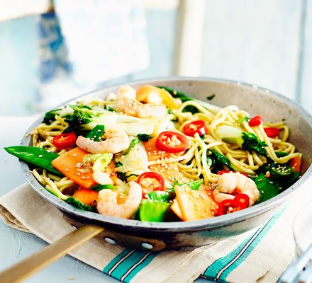 https://www.pontalo.net - Prawn & pak choi stir-fry