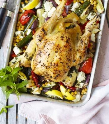 https://www.pontalo.net - Roast chicken with peppers & feta