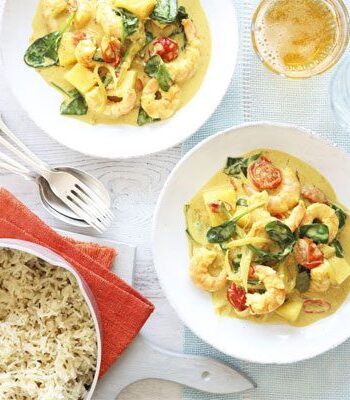 https://www.pontalo.net - Goan prawn & coconut curry with cumin rice