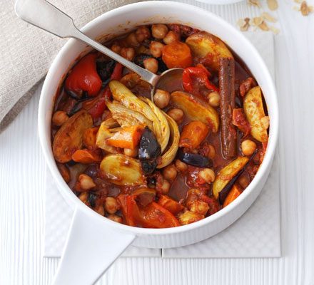 https://www.pontalo.net - Chickpea & roasted veg tagine