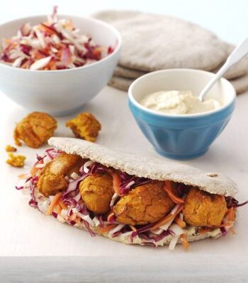 https://www.pontalo.net - Sweet potato falafels with coleslaw