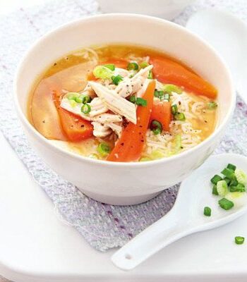 https://www.pontalo.net - Miso chicken & rice soup