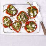 https://www.pontalo.net - Courgette & quinoa-stuffed peppers