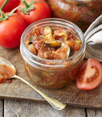 https://www.pontalo.net - Courgette chutney with tomato