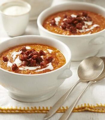 https://www.pontalo.net - Red lentil & chorizo soup