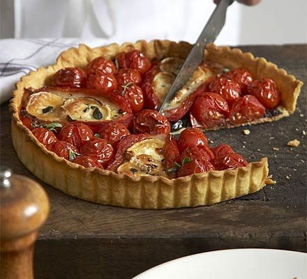 https://www.pontalo.net - Goat's cheese & red pepper tart