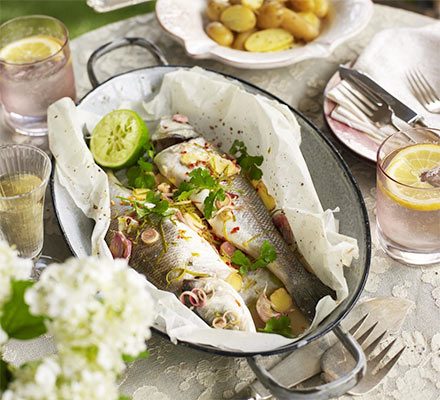 https://www.pontalo.net - Sea bass en papillote with Thai flavours