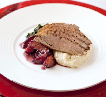 https://www.pontalo.net - Roasted duck breast with plum sauce