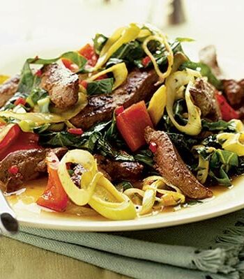 https://www.pontalo.net - Liver & red pepper stir-fry