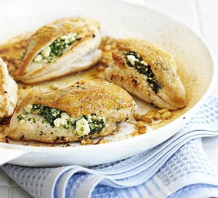 https://www.pontalo.net - Spinach & feta stuffed chicken