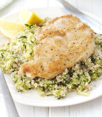 https://www.pontalo.net - Chicken with lemon & courgette couscous